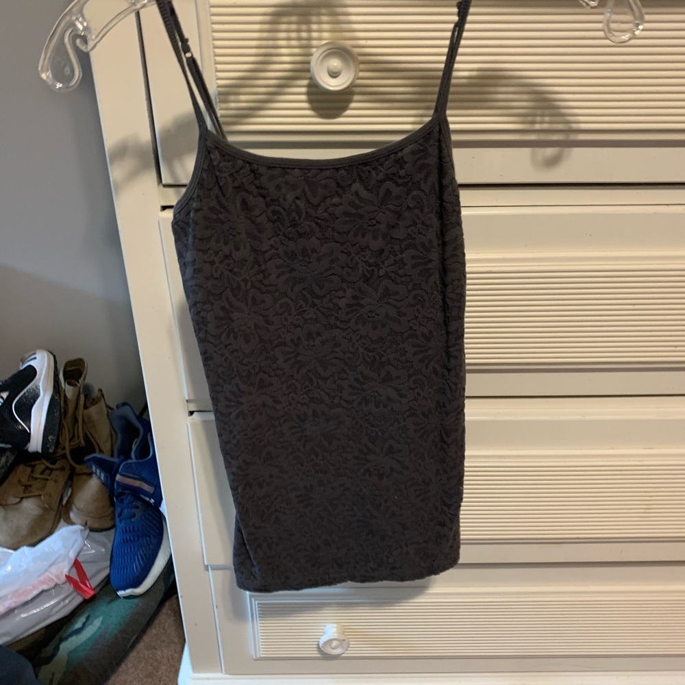 Floral lace tank